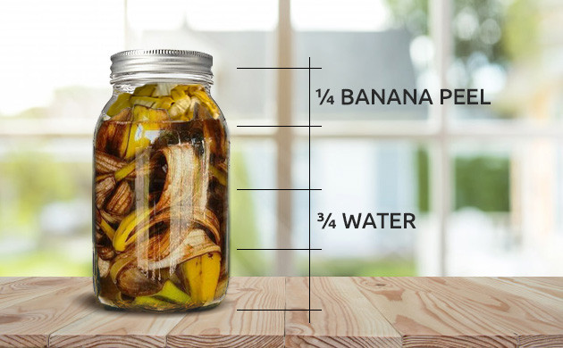 Banana peel tea recipe